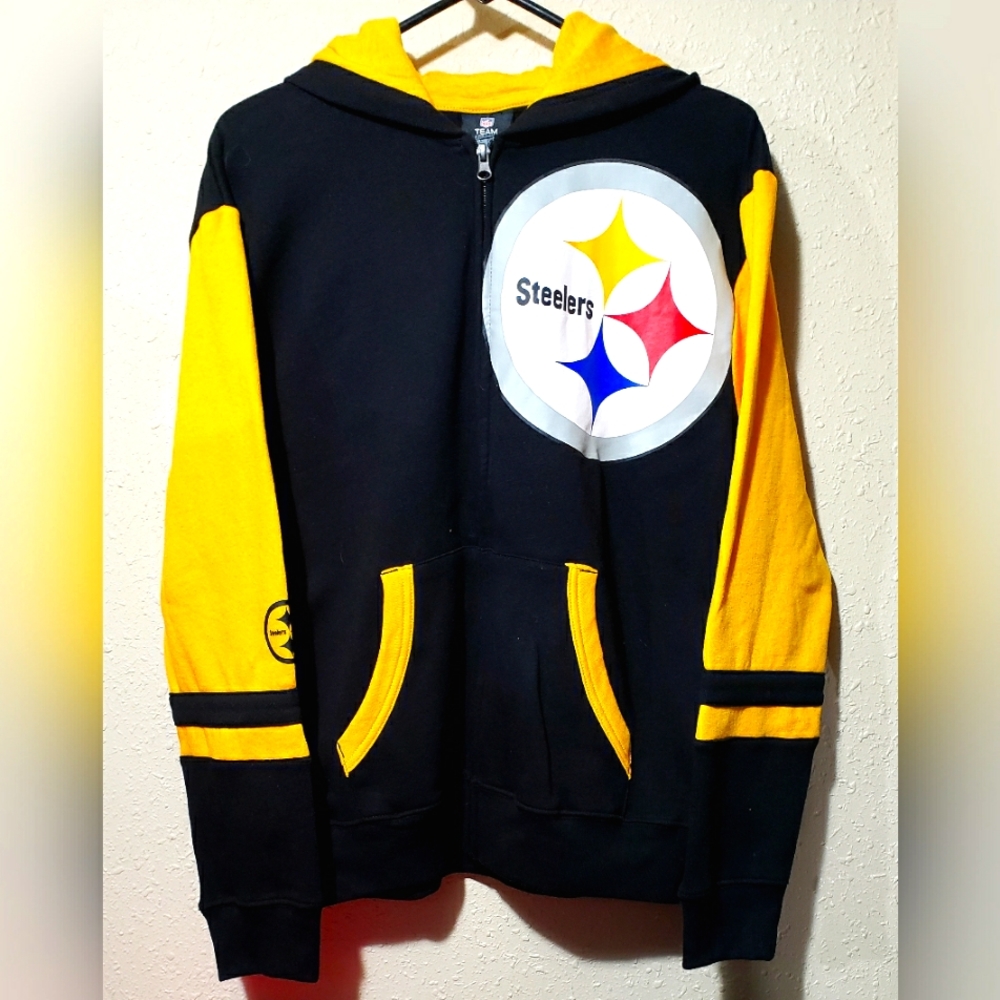 NFL Pittsburgh Steelers Hoodie Jacket Size Youth Large